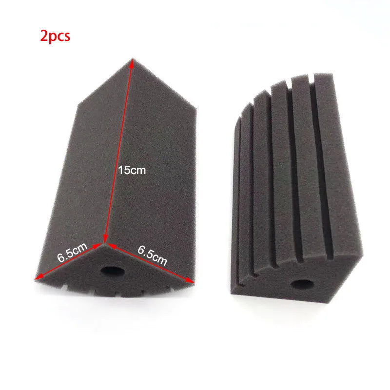 2Pcs Aquarium Filter Bio.Sponge for Fish Tank Aquarium Air Pump Skimmer Biochemical Sponge Filter Aquarium Bio Filter Filtro New