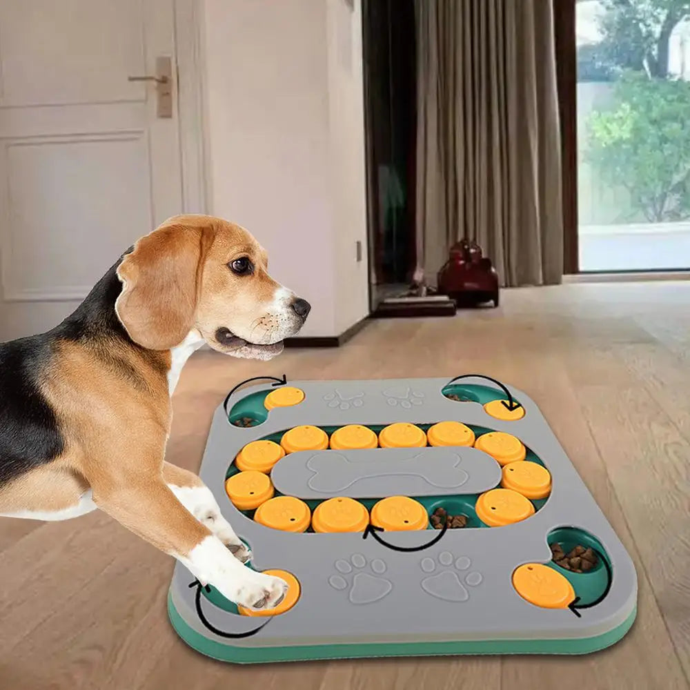 Dog Food Puzzle Feeder Puppy Treat Toy Food Dispenser Interactive Dog Toy Slow Feeder For IQ Training Treat Dispensing Aid Pets