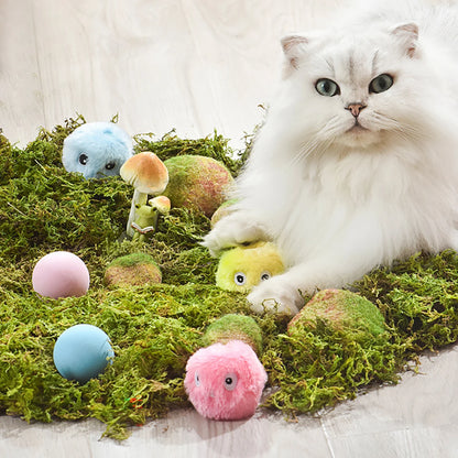 Fuzzy Churping Catnip Ball