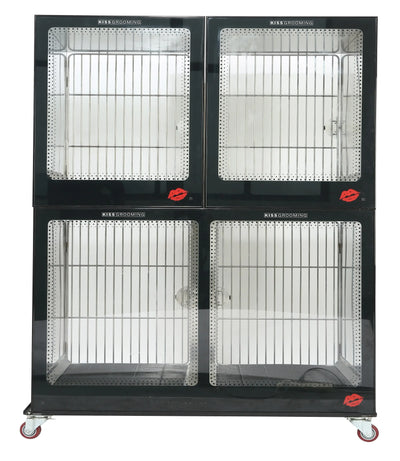 KA-505D Hot Sale Stainless Steel Pet-Showing Dog Cat Cage for Veterinary Powder coating high quality pet kennel