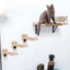 Cat Tree Tower Climbing Shelf Wall Mounted Jumping Platform Cat Hammock And Bed Easy-cleaning and Durable Ladders with Felt