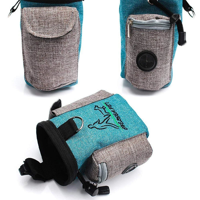 Outdoor Dog Trainings Bag Durable Poly 8 Colors Treat Bag  Dog Walking Snack Pouch Detachable Puppy TrainSnack Reward Waist Bag