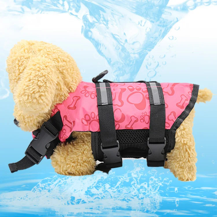 Pet Dog Life Vest Summer Reflective Life Jacket Dog Safety Clothes summer of swimming suit for outing of Pet Dog Life Vest