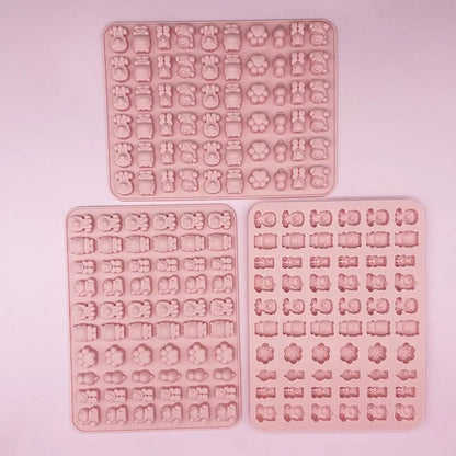 Cartoon Silicone Fudge Mold Super Small Silicone Chocolate Mould Tool Tea Baking Ice Afternoon Ice Mold Maker Mold F2I1