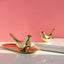 Gold Ceramic Bird Figurines Home Decoration Accessories Golden Bird Figures Fashion Wedding Ornaments Room Decor