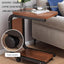 End Table C Shape Small Side Table For Living Room Double Layer Movable Side Table For Sofas Living Rooms Bedside Areas Small