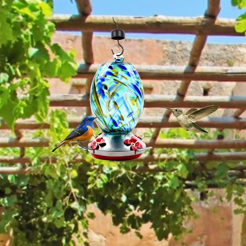 Hummingbird Water Feeder Backyard Bird Feeder For Tree With 4 Feeder Ports Garden Bird Feeder Hummingbird Feeder Wild Bird