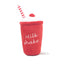 Hamburger pet plush toy sound toy fries burger milkshake cup with BB sound paper