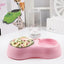 Dual Port Dog Automatic Water Dispenser Feeder Utensils Bowl Cat Drinking Fountain Food Dish Pet Bowl Raised Stand Dish Bowls
