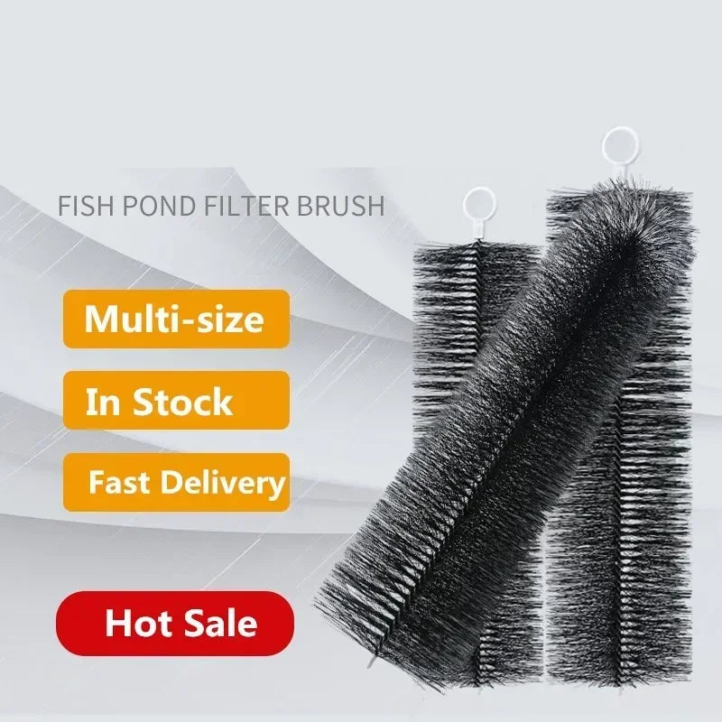 10pcs Fish Tank Cleaning Tools Koi Fish Pond Filter Brush 30/40/50cm High-density Brush Skimmer Aquarium Filtration System