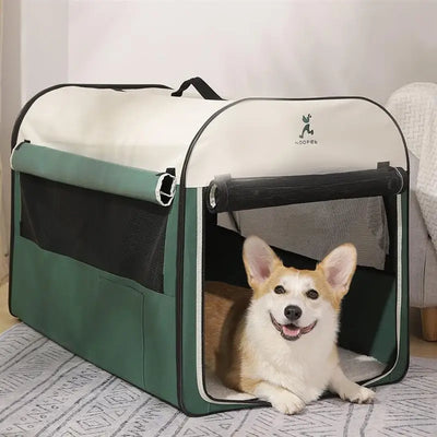 Kennel winter warm winter dog house closed dog house indoor foldable pet car tent dog cage
