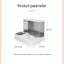 Large Capacity Automatic Cat Food Dispenser Drinking Water Bowl Pet Supplies Wet and Dry Separation Dog Food Container