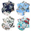 Summer Dog Shirt Hawaiian Beach Pet Clothing Coconut Tree Flower Print Puppy T-Shirt for Small Dogs Cats Vest Camp Shirt for Pug