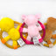 Squeaky Dog Toys for Small Medium Dogs, Pig Duck Bear Shape Puppy Teething Toy with Cotton Rope Animals Plush Interactive Toy