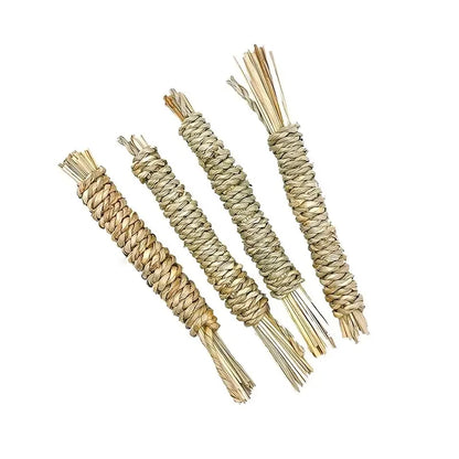 1Set Natural Straw Rope Carrot Hamster Molar Chew toy Small Pets Toys For Hamster Rabbit Grinding Groducts Gnaw Toy Supplies