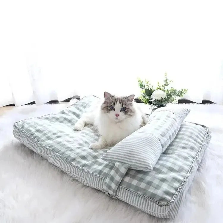 Cat Mat Winter Warm Beds Cats Cushions Kitten Bed Houses and Habitats Basket House Things Puppy Accessories All Pet Products