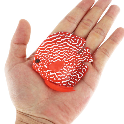 UXCELL Artificial Glowing Fish Luminous Fake Lionfish Aquarium Artificial Silicone Ornament Floating Fish Tank Decoration