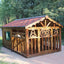 Manufacturer spot outdoor dog house wooden dog villa bite-resistant kennel rain-proof kennel can be customized dog house pet ca