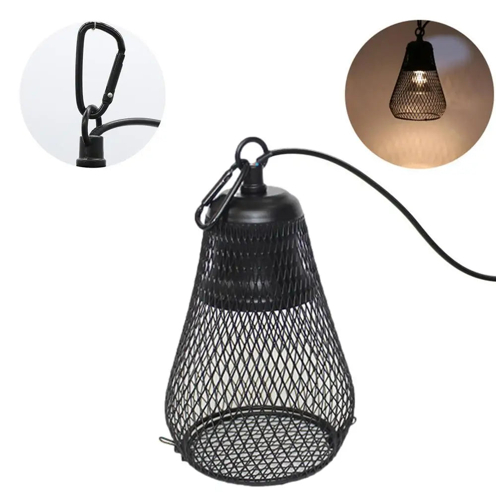 Reptile Anti-Scald Lamp Covers Heating Lamp Lampshade Ceramic Light Bulb Enclosure Safe And Durable Heating Lamp Lampshade For