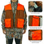 Bassdash Unisex Upland Game Field Water-Resistant Bird Hunting Vest with Multi Pockets Brown/Orange Men Women FV11