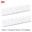 25/50cm Stainless Steel Bird Thorn Garden Orchard Fence Spikes Catcher Repeller Anti-Theft Pigeon Nails Plastic Base