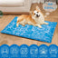 Cooling Dog Bed Pet Blanket Mat Pad Breathable Pad Blanket Puppy Kitten Summer Cool Playing Mat For Small Medium Pets Cats