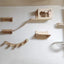 Cat Tree Tower Cat Hammock Cat House With Thick Cushions Wall Mounted Half-sheltered kitty Nest Satisfy Habits of Cat Easy Clean