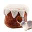 Hamster Houses And Hideouts Christmas Hamster Guinea Pig Hideouts Winter Sleeping House Washable And Removable Cute Hamster