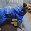 Dogs Raincoat Adjustable Puppy Dog Raincoat Waterproof 4 Legs Raincoat for Small Dogs Outdoor Pet Poncho with Reflective Strap
