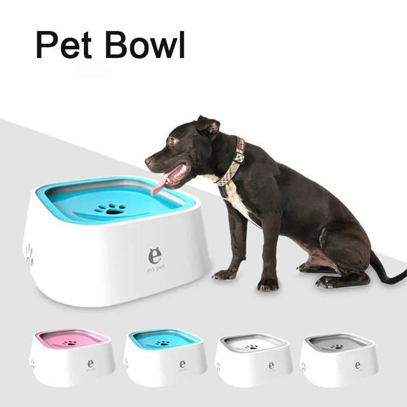 Dog Bowl Floating Bowl Water Drinker Not Wet Mouth Splash Water Cats Dogs Bowl Anti-Overflow Water Dispenser Portable Pet Bowl