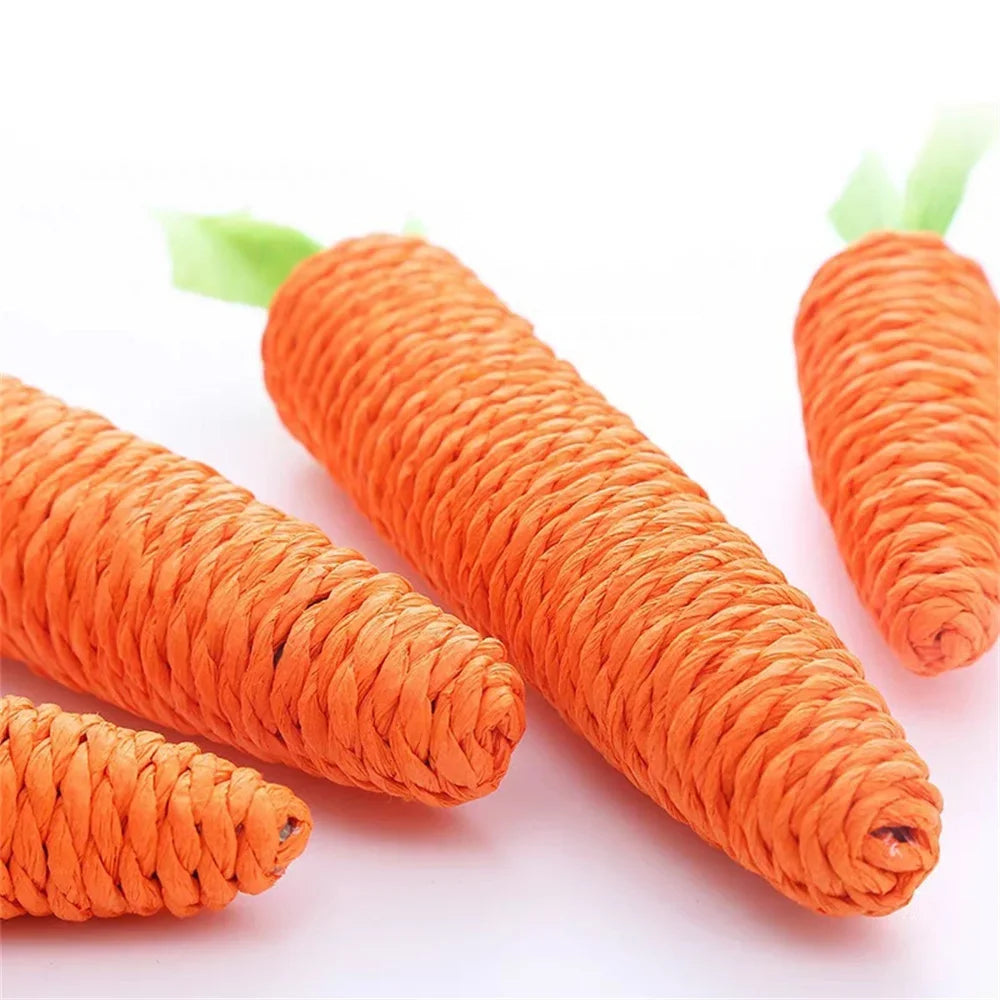 Cat Toys Simulation Carrot Sounding Pet Toys For Kitten Dogs Sisal Teeth Grinding Squeak Interactive Cat Chew Toy Pet Supplies