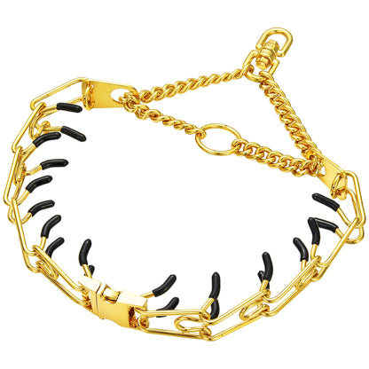 Pinch Collar for Dogs Adjustable Training Dog Collar Prong Collar with Quick Release Buckle for Medium Large Dogs,No Pull Collar