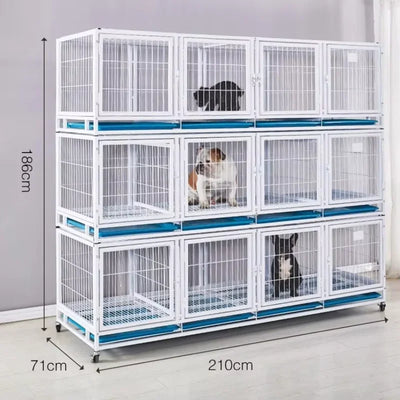 Heavy Duty Strong Pet Cage With Wheels For Dog Cat Bird