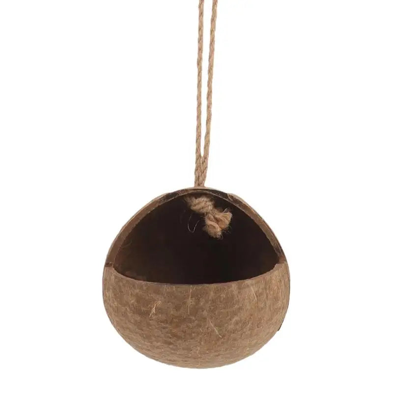 Coconut Bird Nest Bird Hideaway Parakeet Nest Bird House Hut Cage Coconut Shell Bird Nest Parakeet Nesting Box Parrot Home