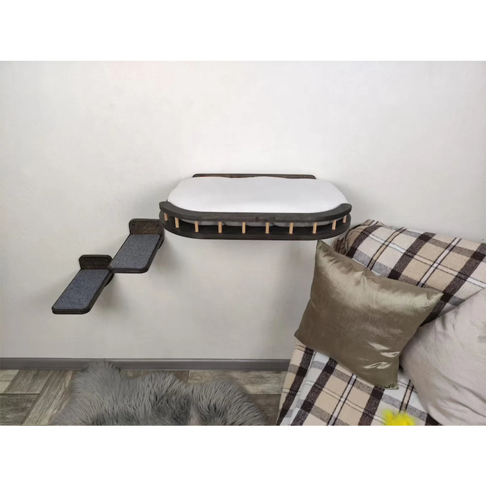 Wholesale Pet wall furniture wall bed Cat tree tower Cat shelves with steps Cat jungle gym house furniture