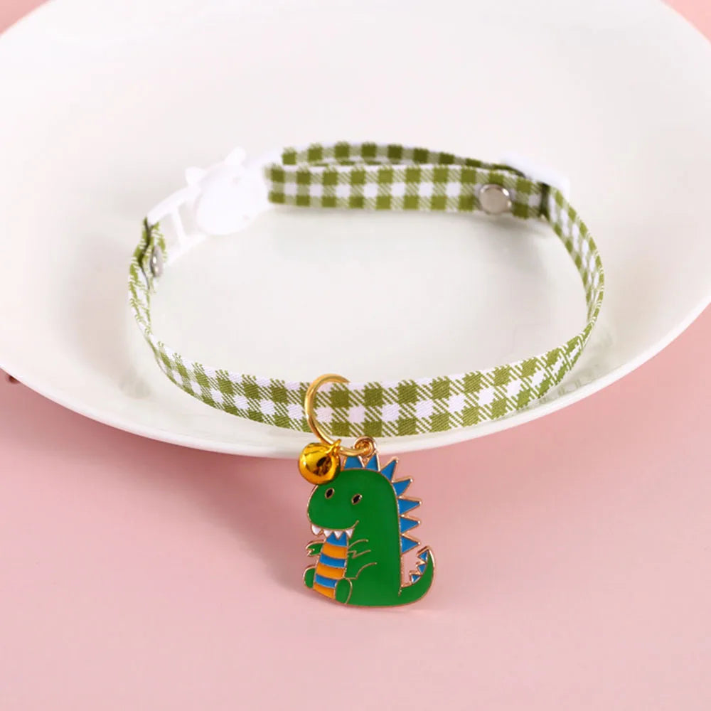 Pet Supplies Accessories for Cats Adjustable Cat Necklace for Kitten Puppy Small Dog Cat Breakaway Bell Collar with Cute Pendant