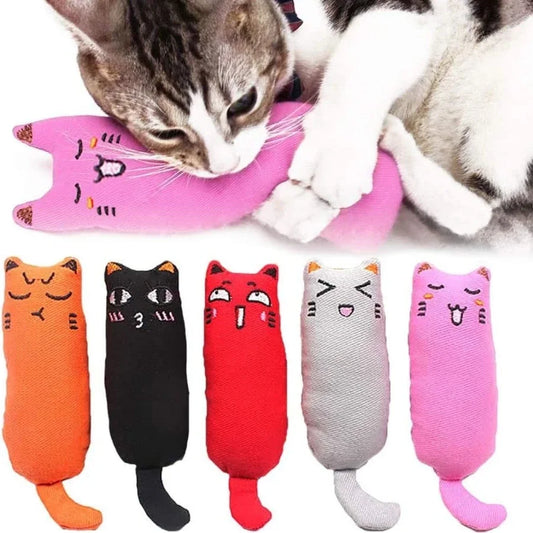 Pet Accessories Rustle Sound Catnip Toy Cats Product For Pets Cute cat Toys For Kitten Teeth Grinding Cat Plush Toy Thumb Pillow