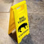 Cat Dog Vomit Caution Sign Funny Creative Dog Cat Vomit Caution Sign 3D Printed Yard Sign Cat Dog Vomit Warning Sign Board