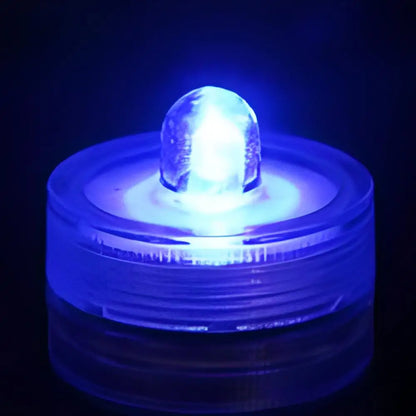 Waterproof LED Lights For Vases Flameless Battery Operated Pond Underwater Small Tealights Aquarium Decoration Novelty Lighting