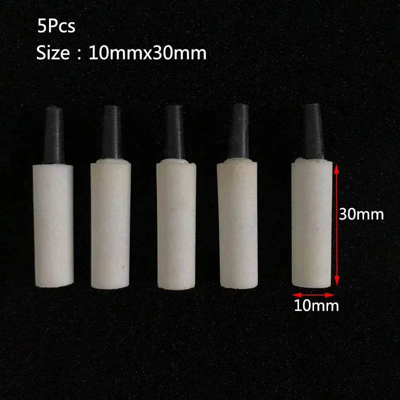 Aquarium Mini Round Mineral Bubble Air Stone Pond Fish Tank Pump Aerator Aeration Hydroponic Oxygen Airstone Accessories 5pcs
