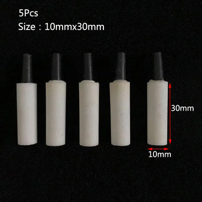 Aquarium Mini Round Mineral Bubble Air Stone Pond Fish Tank Pump Aerator Aeration Hydroponic Oxygen Airstone Accessories 5pcs