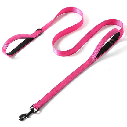 6FT Heavy Duty Dog Leash for Large Medium Dogs, Reflective Double Handle Dog Leash Lead for Traffic Control Husky Pet Accessorie
