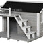 Outdoor rain and sun protection Solid wood dog house Dog house Preservative wood Pet nest Universal warm cat kennel Kennel