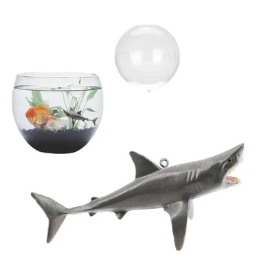 Fish Tank Floating Ornaments Aquarium Floating Aquascape Shark Figurine Decor Fish Tank Craft Undersea Animal Landscaping Decor