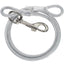 Silver PVC Coated Steel Wire Rope Traction Hook Dog Leash Cable For Big Dogs replacement