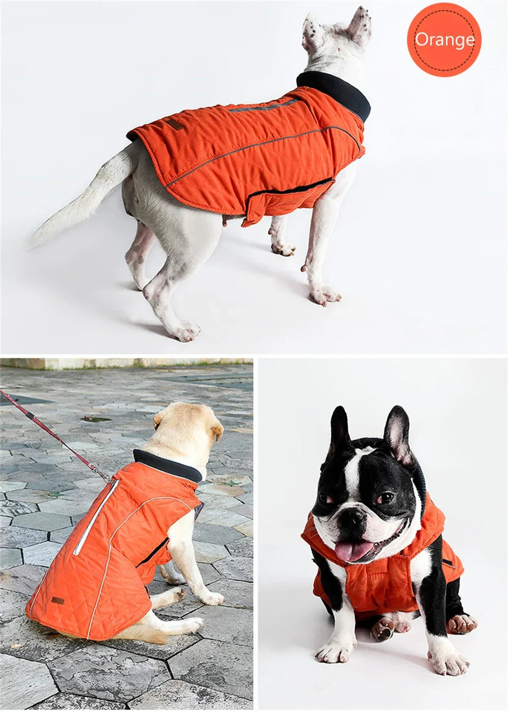 Retro Style French Bulldog Pet Coat Jacket Winter Warm Big Dog Clothes for Medium Large Dogs Pug Bull Terrier mascotas Clothing