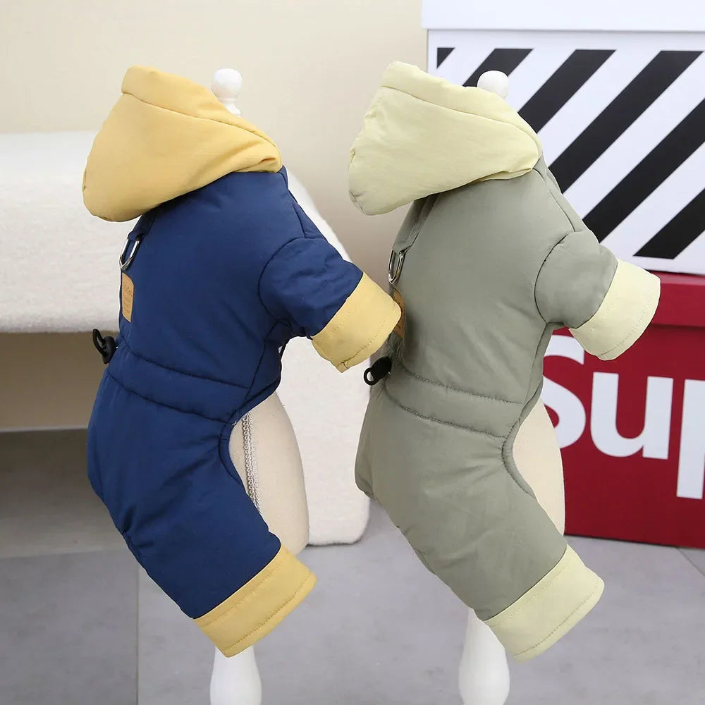 Padded Waterproof Small Dog Winter Jumpsuit Pet Puppy Jacket Coat Fleece Warm Snowsuit Chihuahua Yorkie Outfits Clothes Apparel
