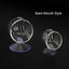 Acrylic Aquarium Feeder Hanging Fish Tank Mini Crystal Pot Polka Water Potted Planting Cylinder Cup Aquarium Decor Accessories