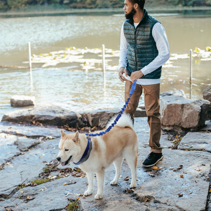 UXCELL Dog Leash Nylon Dog Leash Sponge Handle Reflective Rope for Small Medium Large Dogs Length 110-160cm Diameter 2.5cm