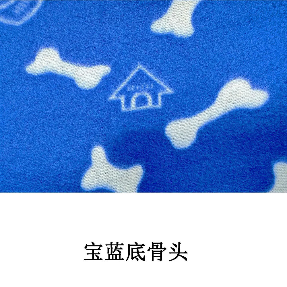 Pet Blanket Super Soft Dog Blanket with Cute Paw Print Warm Puppy Blanket Mat Bed Cover for Large Dogs Kitten Cat Small Animals